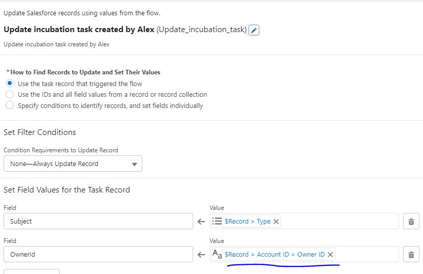 I came right by using this option to update tasks I create so that it will take the related to fields account and apply the account owner as the task owner