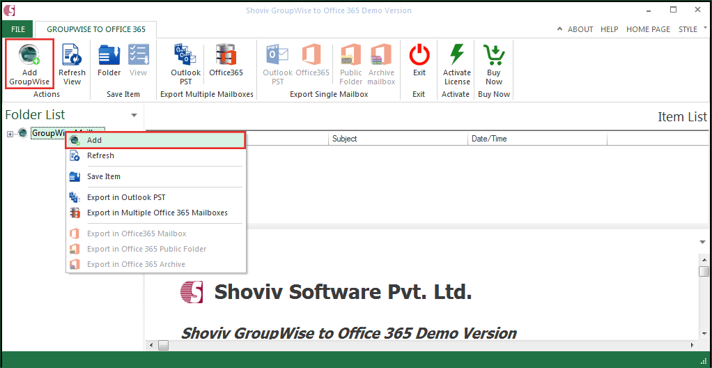 GroupWise to Office 365 Migration