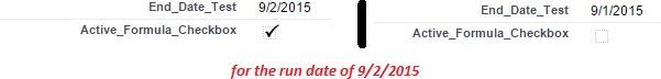 Formula field to control activity status based on date value